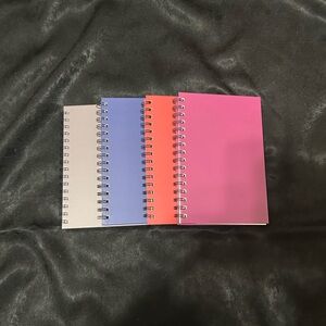 Set of Colorful Hardcover Spiral Notebooks
